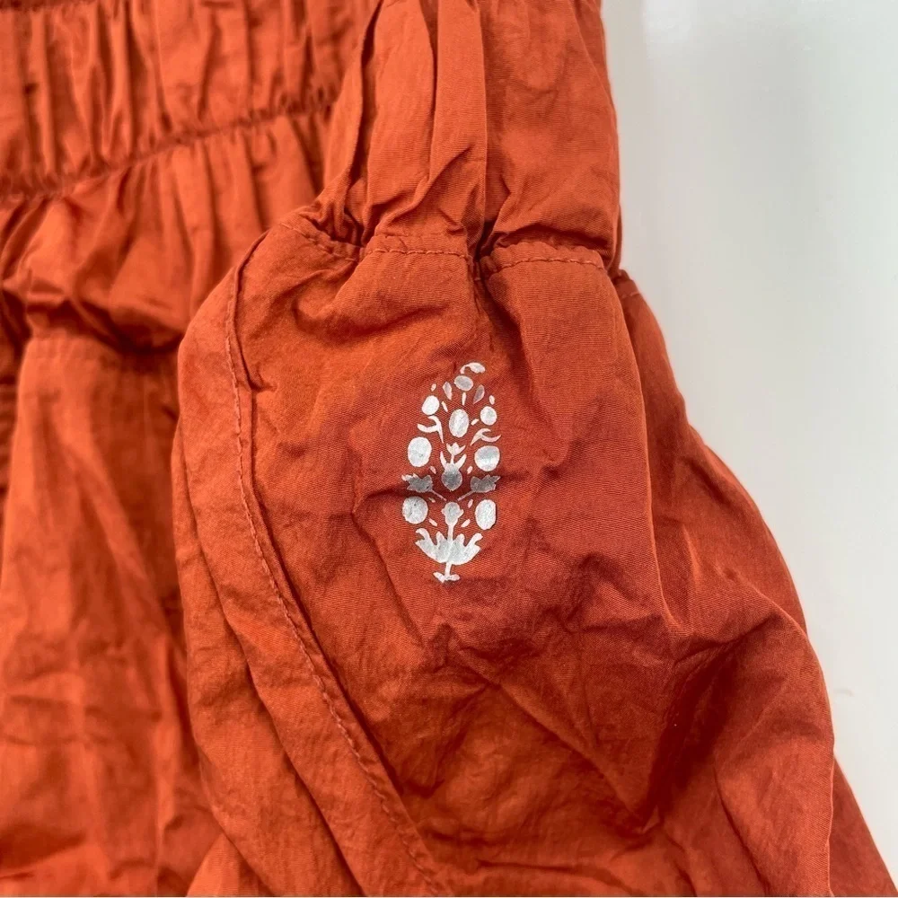 Free People FP Movement Orange High Rise The Way Home Shorts Size XS
